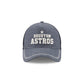 Houston Astros Navy Brushed Chambray 9FORTY A-Frame Trucker Hat
