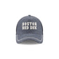 Boston Red Sox Navy Brushed Chambray 9FORTY A-Frame Trucker Hat