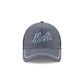 New York Mets Navy Brushed Chambray 9FORTY A-Frame Trucker Hat