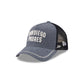 San Diego Padres Navy Brushed Chambray 9FORTY A-Frame Trucker Hat