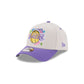 Los Angeles Lakers Hardwood Classics Retro Stone 9FORTY A-Frame Snapback Hat