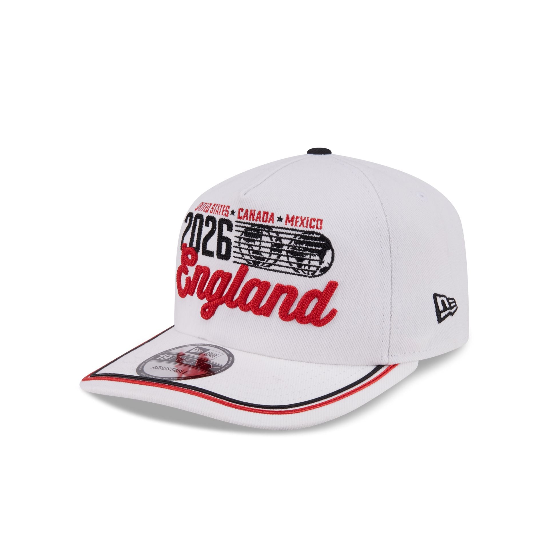 New Era Cap 2026 England Soccer Textured Wordmark 19TWENTY Adjustable Hat