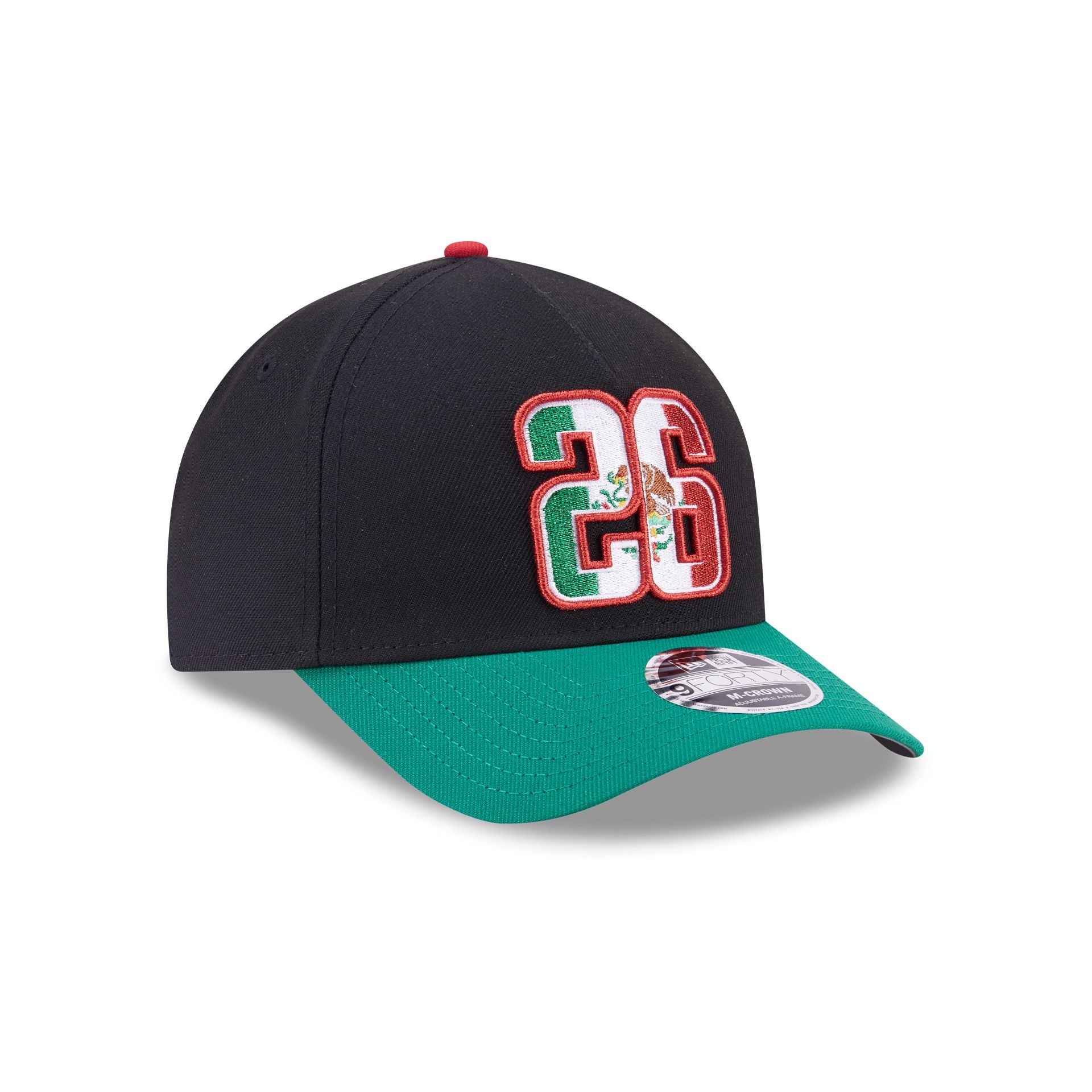 New Era Cap 2026 Mexico Soccer Black 9FORTY M-Crown A-Frame Snapback