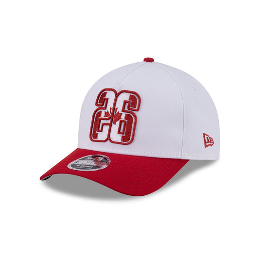 New Era Cap 2026 Canada Soccer Scarlet 9FORTY M-Crown A-Frame Snapback - New Era Cap