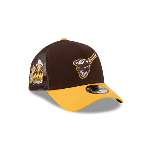 San Diego Padres Anchorman 9FORTY A-Frame Trucker Hat - New Era Cap