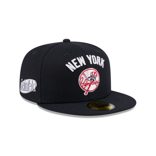 New York Yankees Circle Logo Seinfeld 59FIFTY Fitted Hat - New Era Cap