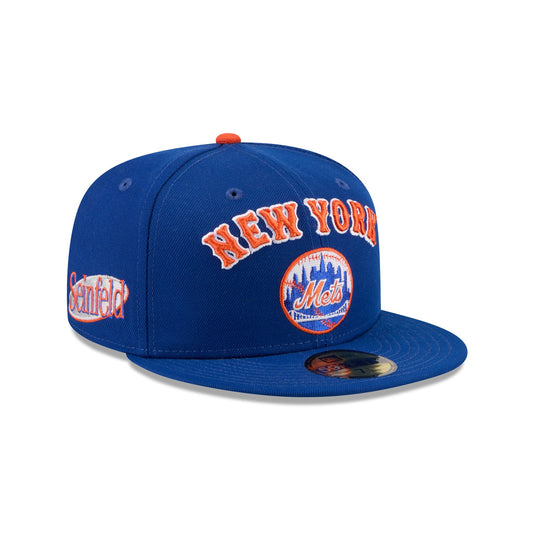 New York Mets Circle Logo Seinfeld 59FIFTY Fitted Hat - New Era Cap