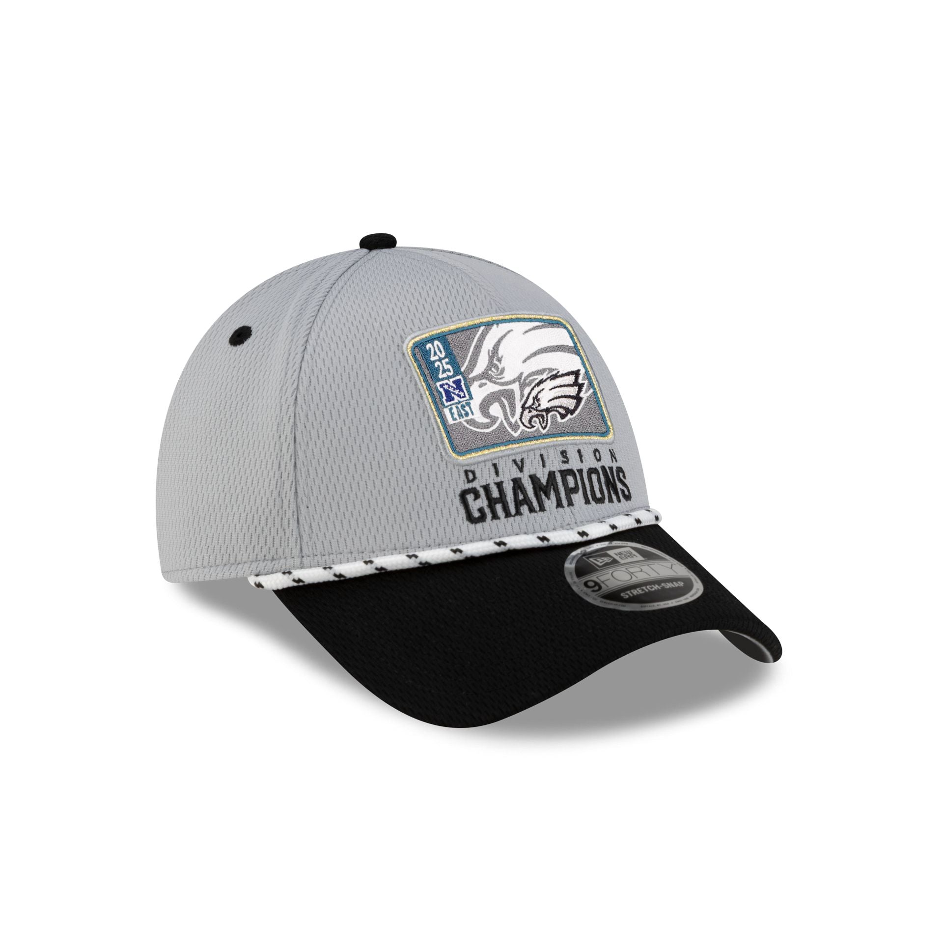Philadelphia Eagles 2025 Division Champion Locker Room 9FORTY Stretch-Snap Hat