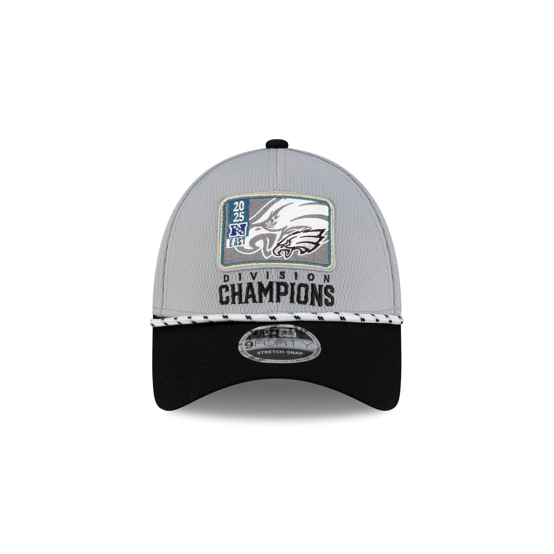 Philadelphia Eagles 2025 Division Champion Locker Room 9FORTY Stretch-Snap Hat