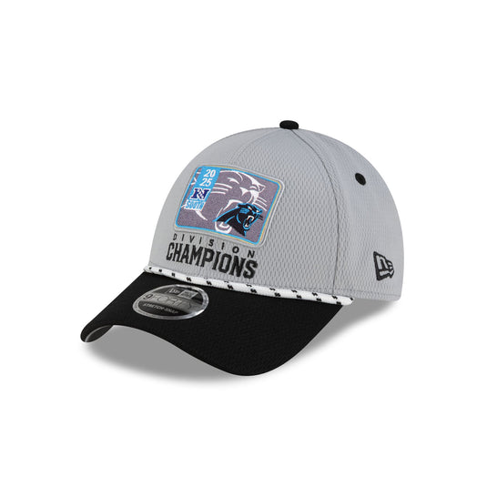Carolina Panthers 2025 Division Champion Locker Room 9FORTY Stretch-Snap Hat - New Era Cap