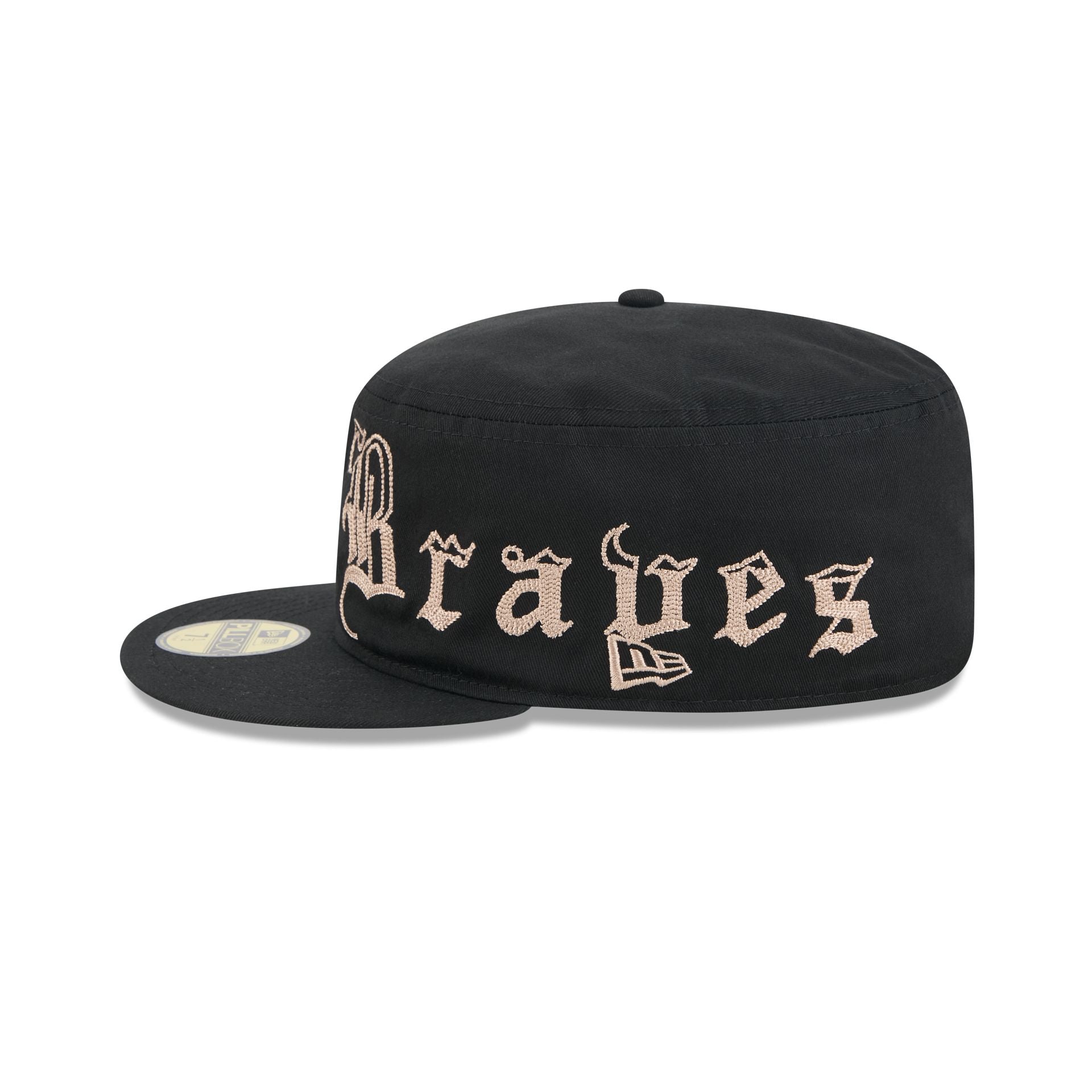 Atlanta Braves Gothic Lettering Pillbox Hat