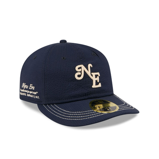 New Era Cap Navy Seersucker Retro Crown 59FIFTY Fitted Hat - New Era Cap