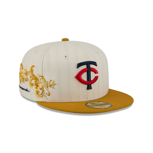 Minnesota Twins Chrome Herringbone 59FIFTY Fitted Hat - New Era Cap