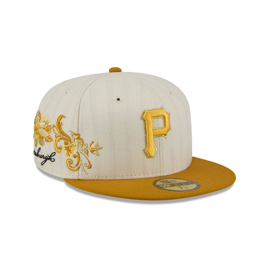 Pittsburgh Pirates Chrome Herringbone 59FIFTY Fitted Hat - New Era Cap