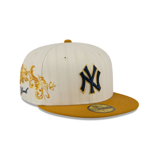 New York Yankees Chrome Herringbone 59FIFTY Fitted Hat - New Era Cap
