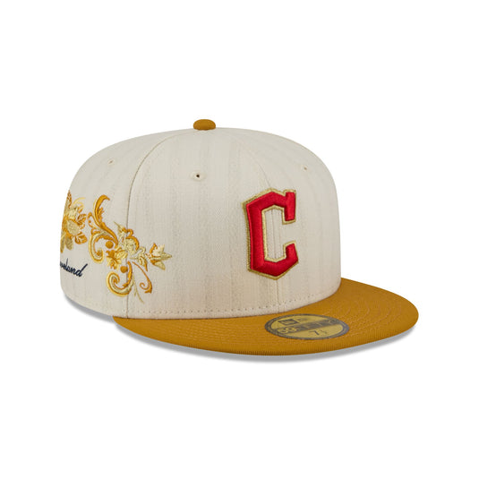 Cleveland Guardians Chrome Herringbone 59FIFTY Fitted Hat - New Era Cap