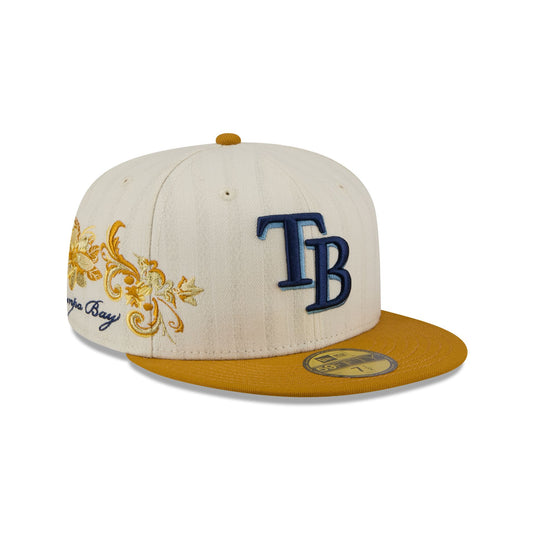 Tampa Bay Rays Chrome Herringbone 59FIFTY Fitted Hat - New Era Cap