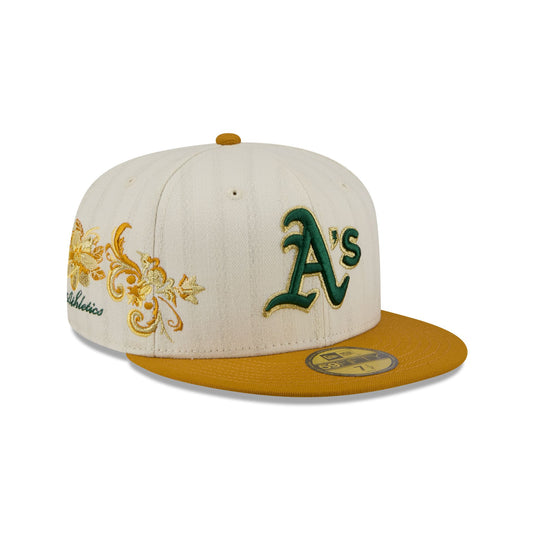 Athletics Chrome Herringbone 59FIFTY Fitted Hat - New Era Cap