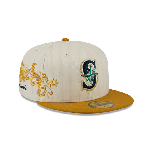 Seattle Mariners Chrome Herringbone 59FIFTY Fitted Hat - New Era Cap