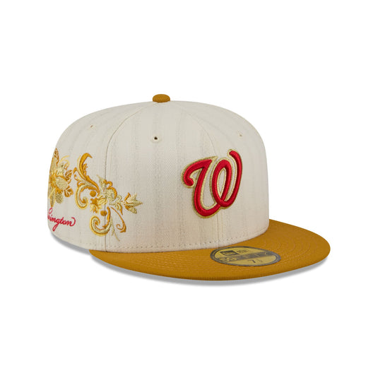 Washington Nationals Chrome Herringbone 59FIFTY Fitted Hat - New Era Cap