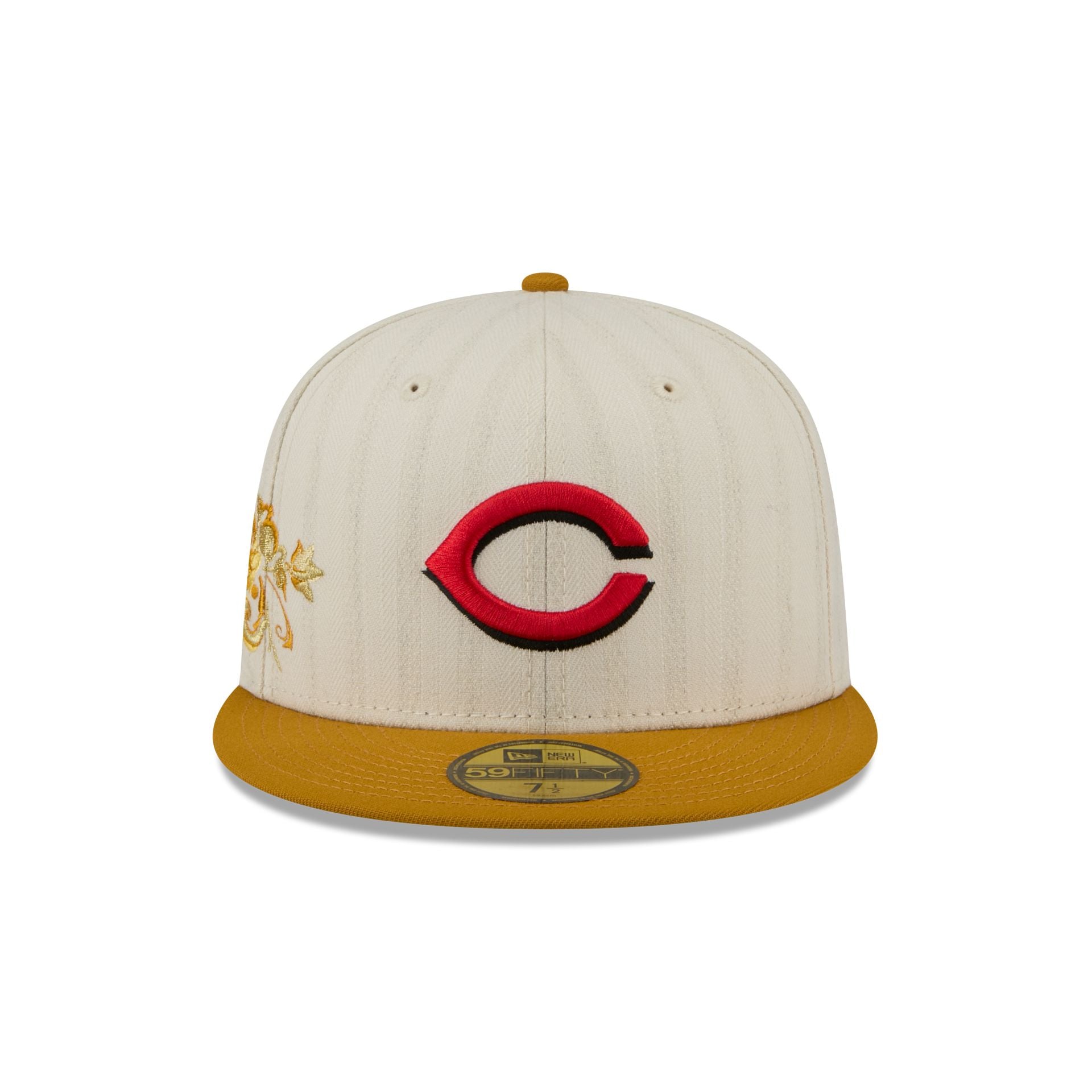 Cincinnati Reds Chrome Herringbone 59FIFTY Fitted Hat
