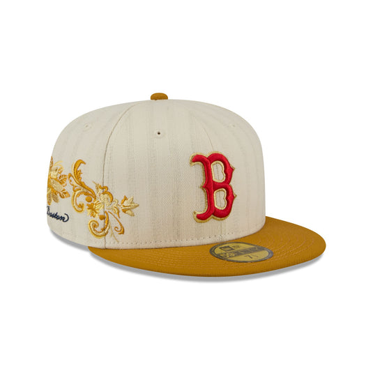 Boston Red Sox Chrome Herringbone 59FIFTY Fitted Hat - New Era Cap