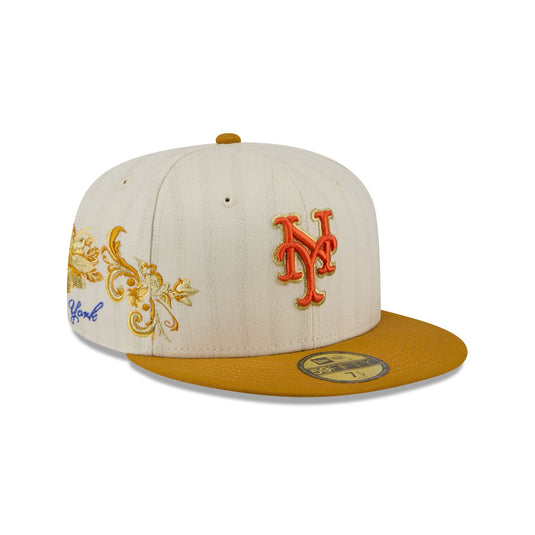 New York Mets Chrome Herringbone 59FIFTY Fitted Hat - New Era Cap