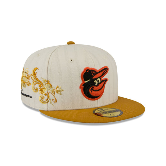Baltimore Orioles Chrome Herringbone 59FIFTY Fitted Hat - New Era Cap