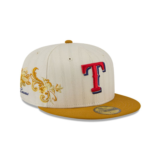 Texas Rangers Chrome Herringbone 59FIFTY Fitted Hat - New Era Cap