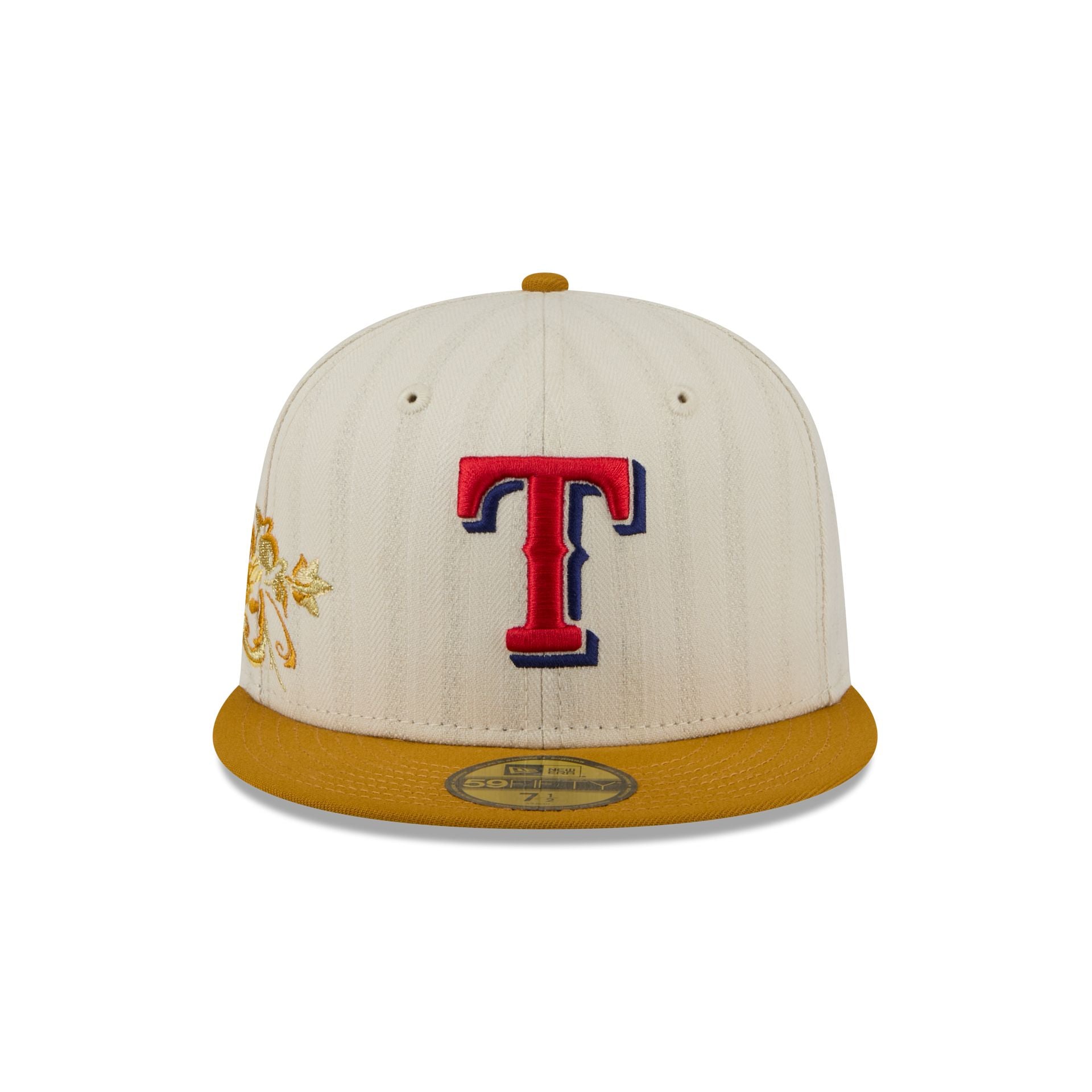 Texas Rangers Chrome Herringbone 59FIFTY Fitted Hat
