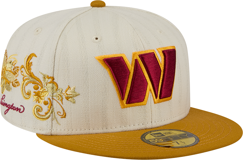 Washington Commanders Chrome Herringbone 59FIFTY Fitted Hat