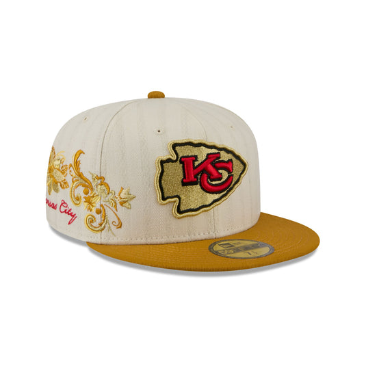 Kansas City Chiefs Chrome Herringbone 59FIFTY Fitted Hat - New Era Cap