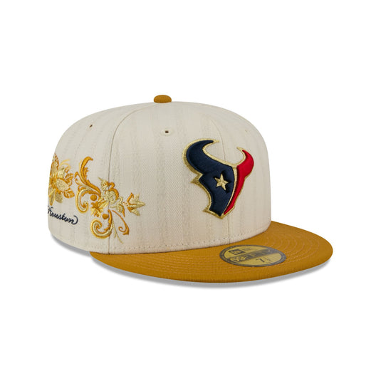 Houston Texans Chrome Herringbone 59FIFTY Fitted Hat - New Era Cap