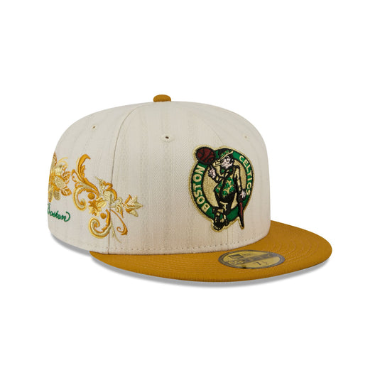 Boston Celtics Chrome Herringbone 59FIFTY Fitted Hat - New Era Cap