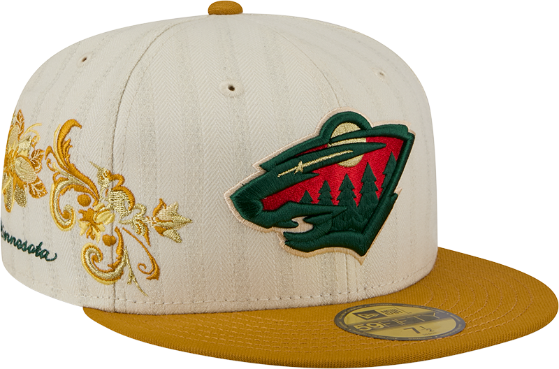 Minnesota Wild Chrome Herringbone 59FIFTY Fitted Hat