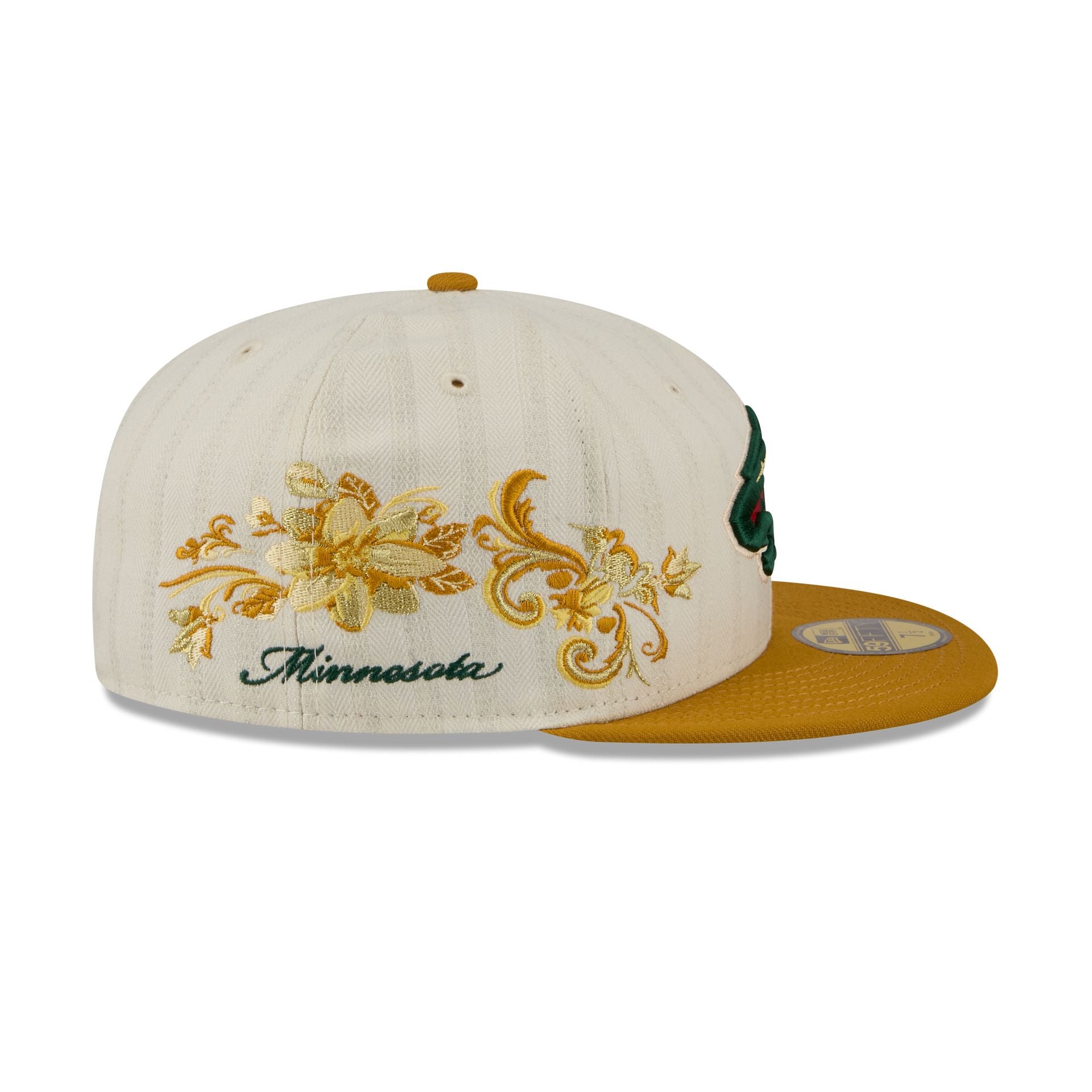 Minnesota Wild Chrome Herringbone 59FIFTY Fitted Hat
