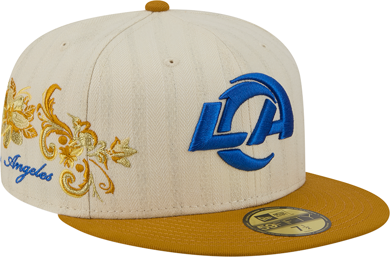 Los Angeles Rams Chrome Herringbone 59FIFTY Fitted Hat