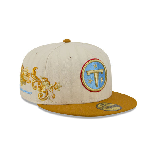 Tennessee Titans Chrome Herringbone 59FIFTY Fitted Hat - New Era Cap