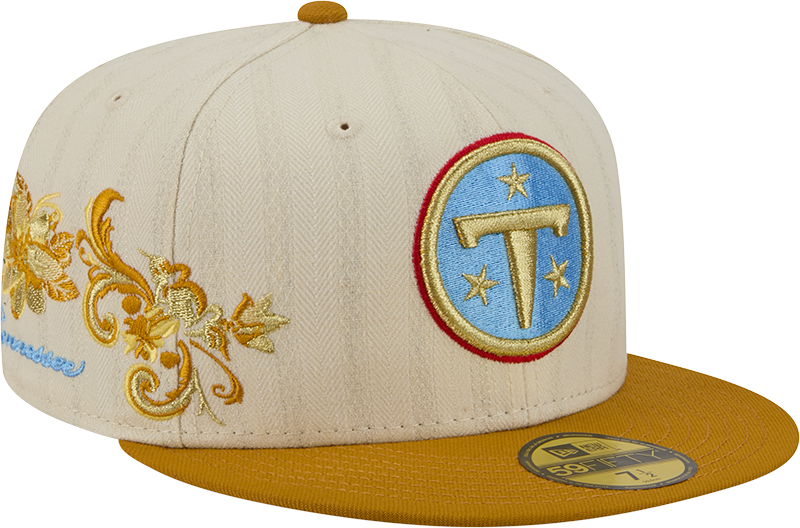 Tennessee Titans Chrome Herringbone 59FIFTY Fitted Hat