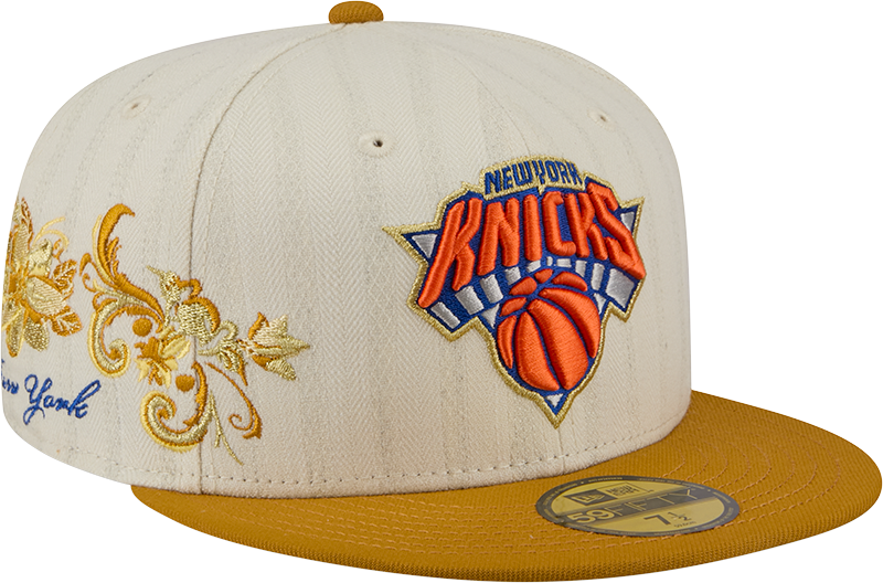 New York Knicks Chrome Herringbone 59FIFTY Fitted Hat