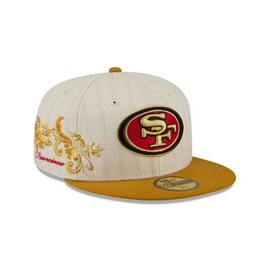 San Francisco 49ers Chrome Herringbone 59FIFTY Fitted Hat - New Era Cap