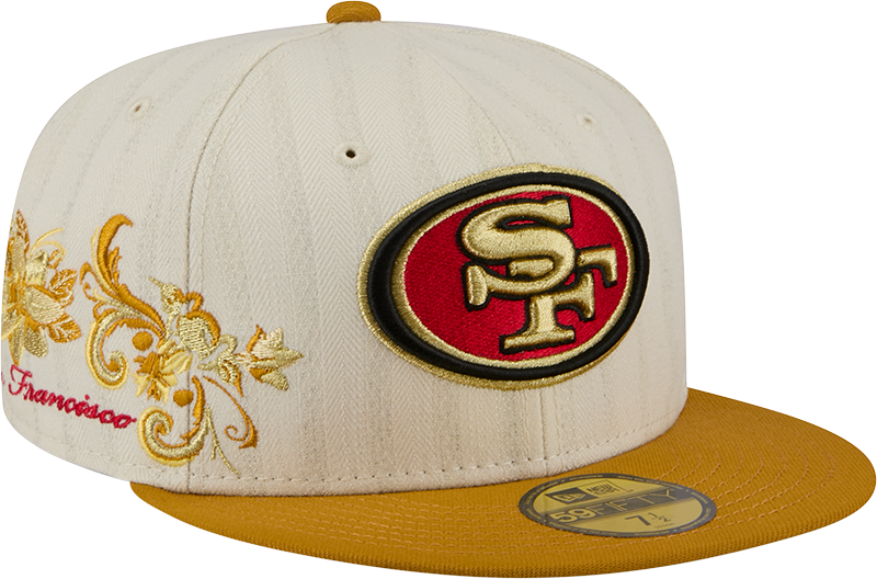San Francisco 49ers Chrome Herringbone 59FIFTY Fitted Hat