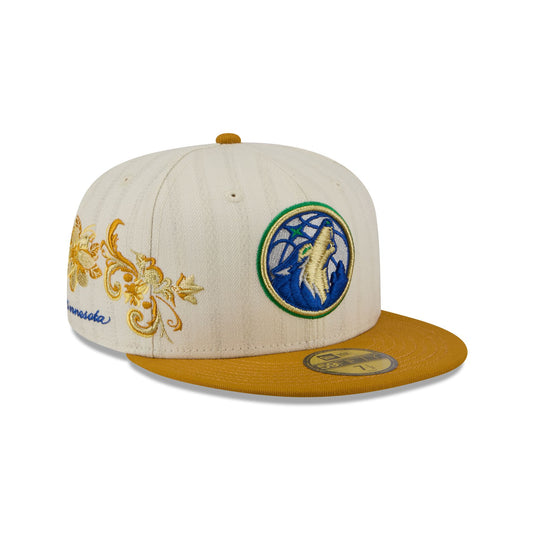 Minnesota Timberwolves Chrome Herringbone 59FIFTY Fitted Hat - New Era Cap