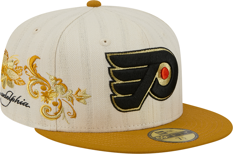 Philadelphia Flyers Chrome Herringbone 59FIFTY Fitted Hat