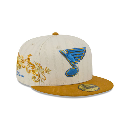 St. Louis Blues Chrome Herringbone 59FIFTY Fitted Hat - New Era Cap