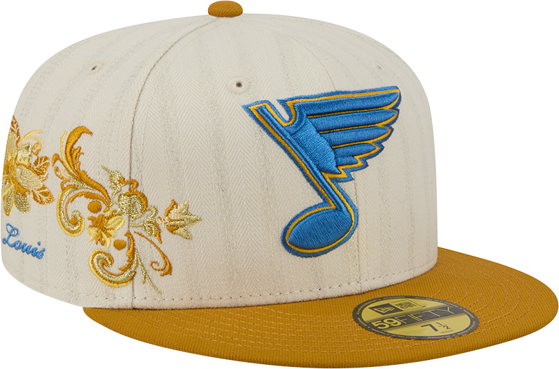 St. Louis Blues Chrome Herringbone 59FIFTY Fitted Hat