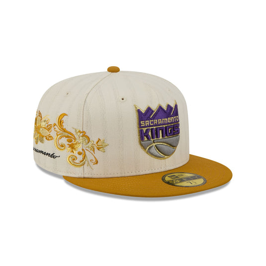 Sacramento Kings Chrome Herringbone 59FIFTY Fitted Hat - New Era Cap