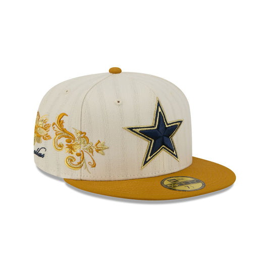 Dallas Cowboys Chrome Herringbone 59FIFTY Fitted Hat - New Era Cap