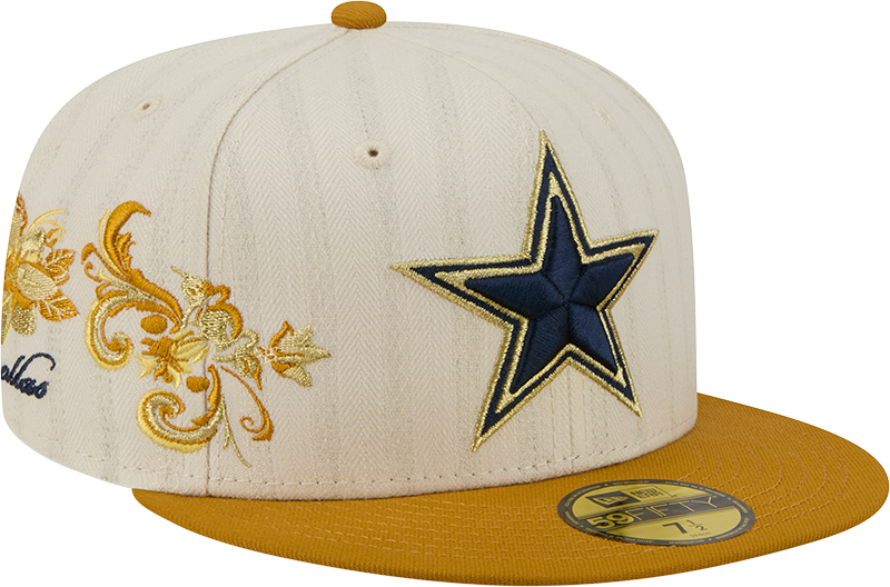 Dallas Cowboys Chrome Herringbone 59FIFTY Fitted Hat