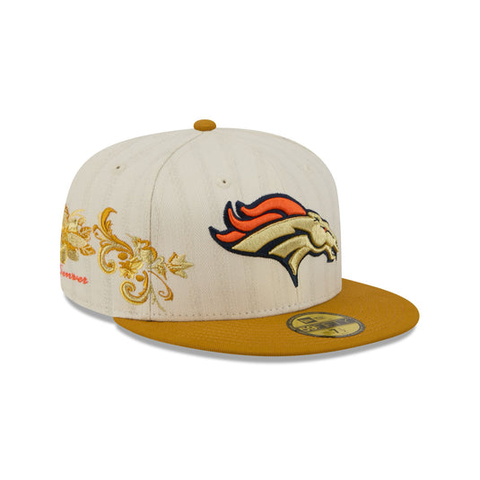 Denver Broncos Chrome Herringbone 59FIFTY Fitted Hat - New Era Cap